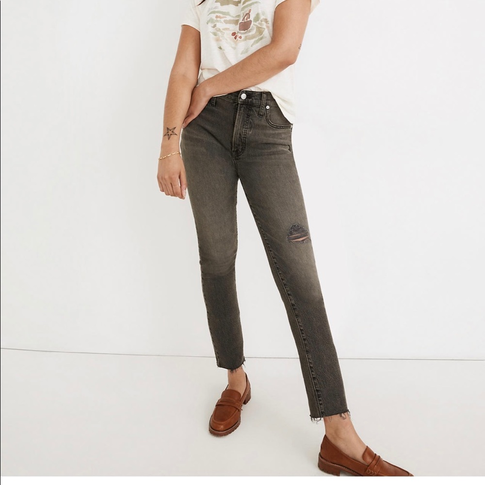 Madewell Jeans - NWT! “Mom Jeans”, high rise, straight/boot cut, black wash